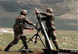 Азербайджанские ВС подвергли минометному обстрелу позиции вблизи Мартакерта