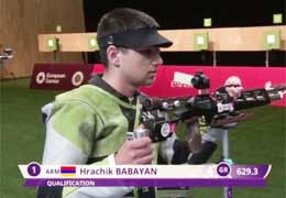 Record-holder rifleman from Armenia 5th place at Baku 2015 European Games 