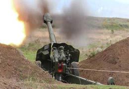 Azerbaijan targets Martakert and positions of Karabakh forces  overnight using howitzers D-30 and Turkish TR-107 rocket launchers 