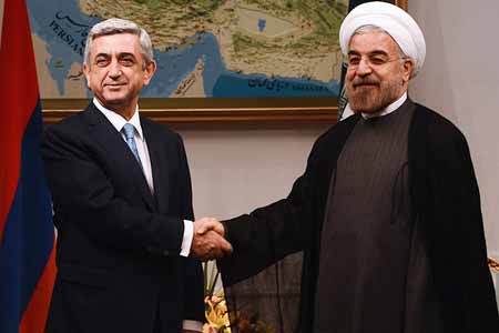 Президенты Армении и Ирана в Ереване выступили с совместным заявлением
