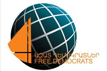 ``Free Democrats ``Party confirms its unconditional support to  citizens of Armenia and Prime Minister