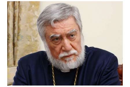 Catholicos of the Great House of Cilicia Aram First supported the  protest movement in Armenia