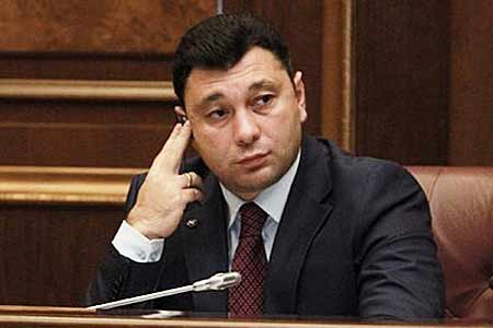 Eduard Sharmazanov left the meeting room in Turkey as a mark of  protest against the occupation of Cyprus