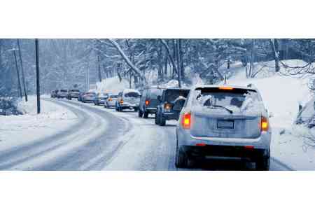 Mtskheta-Stepantsminda-Lars road section is closed due to snowfall