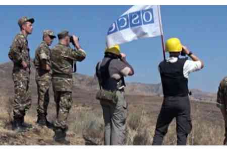 OSCE Mission will hold a planned monitoring on the Line of Contact of  NKR and Azerbaijani troops