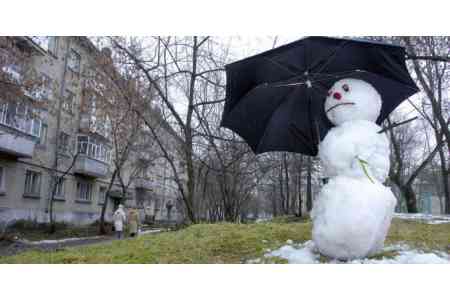 С 21 по 23 февраля температура воздуха в Армении поднимется на 5-6 градусов