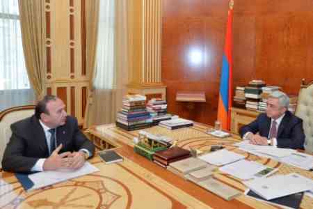 Министр образования и науки Республики Армения рассказал президенту  об существующих проблемах и планах на 2018 год в сфере образования