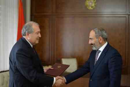 Կայացել է Հայաստանի նախագահի առաջին հանդիպումը նորընտիր վարչապետի հետ