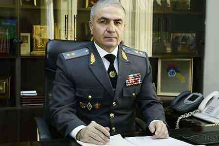 Первый замначальника Полиции Армении: Я принял решение об отставке, прошу не искать подтекста в моих словах и решениях