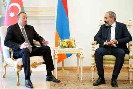 Администрация президента Азербайджана распространила заявление о встрече Алиев-Пашинян