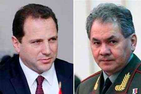 Давид Тоноян и Сергей Шойгу подписали план оборонного сотрудничества на 2020 год