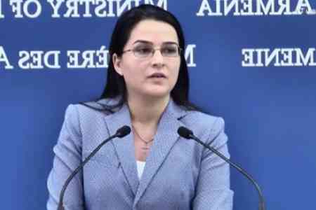 Anna Naghdalyan: Azerbaijan again tries to use the Karabakh conflict  as a tool to cover up the failure of democracy in the country