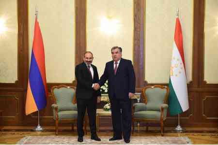Никол Пашинян и Эмомали Рахмон обсудили вопросы наращивания сотрудничества между Арменией и Таджикистаном