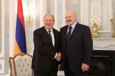 Армен Саркисян обсудил с Александром Лукашенко вопрос поставок Минском вооружения Баку