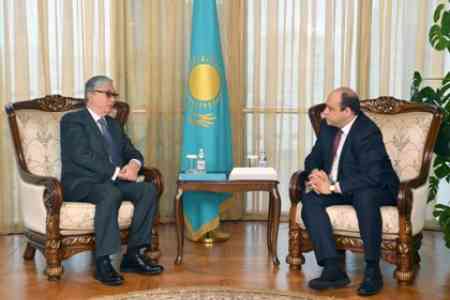 Председатель Сената Парламента РК встретился с послом Армении в Казахстане 