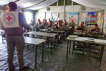 Армянские миротворцы в Таджикистане приняли участие в учебных курсах Международного комитета красного креста и красного полумесяца