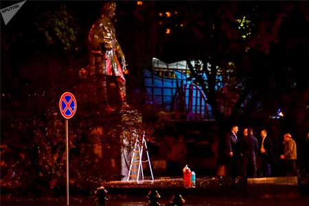 The desecration of the monument to Griboedov in Yerevan: A worthy  answer for Nzhdeh or the voiced slap in the face of the Armenian  people?