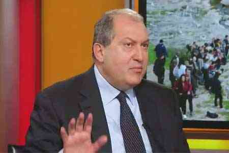 Armen Sarkissian: Ankara`s actions in the Caucasus could also pose a  threat to the EU