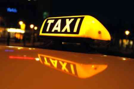 Armenia`s online taxi service drivers protest in Yerevan