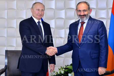 Vladimir Putin congratulated Nikol Pashinyan on his birthday