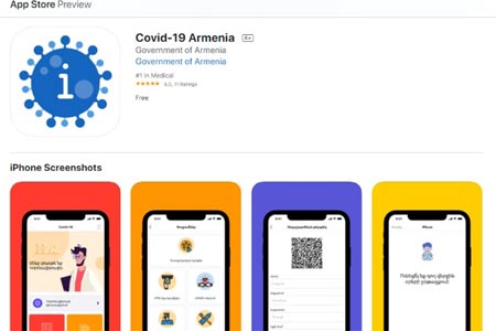 Covid-19 Armenia: Новое приложение поможет отдаленно выявить наличие тревожных симптомов
