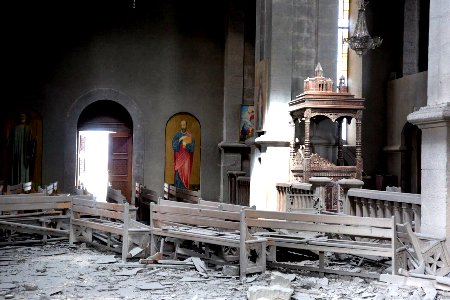 The European Commission condemned the attack of Azerbaijanis on the  Cathedral of St. Ghazanchetsots in Shushi during the hostilities