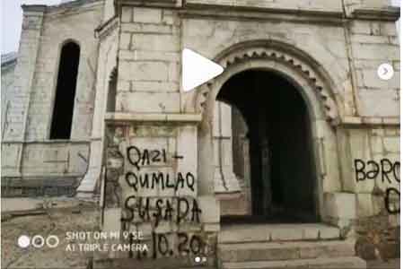 Armenian Church accused Azerbaijan of desecration of the Cathedral in  Shushi