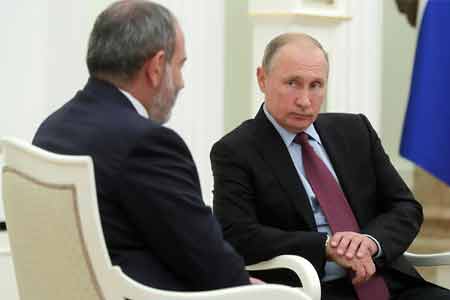 Состоялся телефонный разговор премьер-министра Пашиняна с Владимиром Путиным
