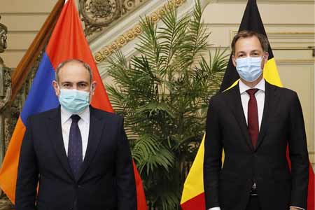 Никол Пашинян встретился с премьер-министром Бельгии Александром де Кро