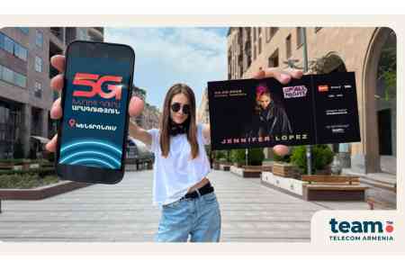 Team - 5G partner for J. Lo`s  solo concert: The company`s  latest  network launched in the center of Yerevan