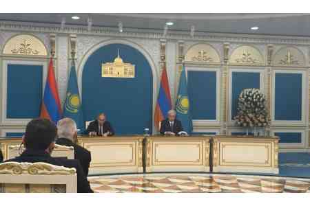 Over dozen documents signed between Armenia, Kazakhstan during  Pashinyan`s visit to Astana