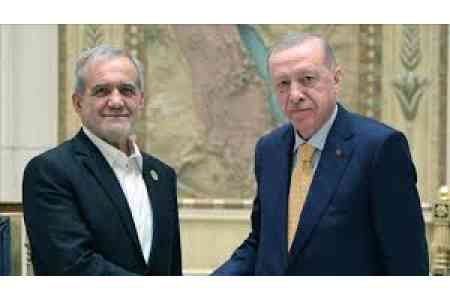 Turkish President hold talks with his Iranian counterpart