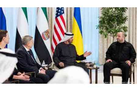 The US, Russia, and Ukraine are pleased with the talks in Abu Dhabi.