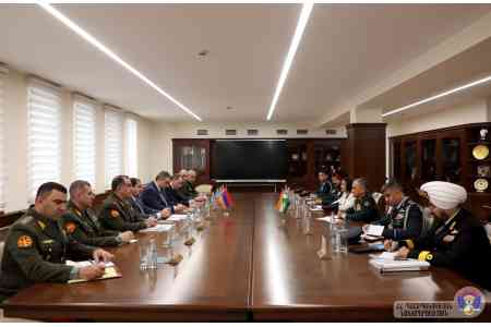 Armenia, India discuss defense cooperation agenda