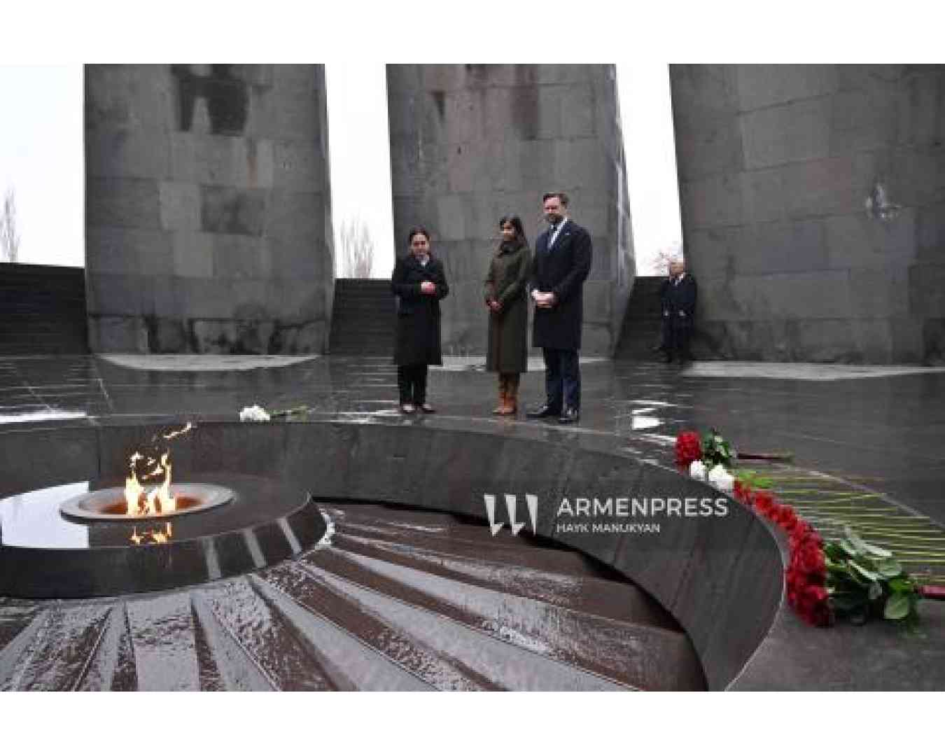 U.S. vice-president visits Tsitsernakaberd Memorial Complex to  Victims of Armenian Genocide