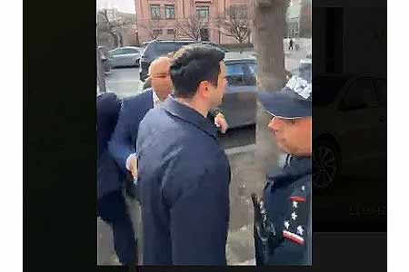 Another incident involving Parliament Speaker Alen Simonyan occurres  in Yerevan