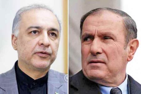 Armenia first president  meets with Iranian ambassador