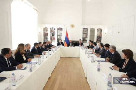 Mirzoyan meets Armenian ambassadors accredited to European countries  and structures 