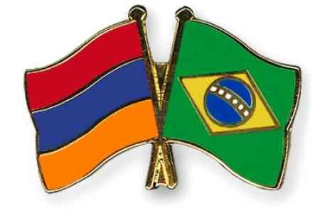 Yerevan expresses hope for further development of Armenian-Brazilian relations